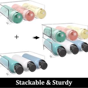 Casier à vin amovible Offre Spéciale garde-manger de cuisine armoire en plastique bouteille d'eau réfrigérateur organisateur <span class=keywords><strong>casiers</strong></span> pour usage domestique - Product Image 3