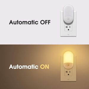 Lámpara Nocturna LED L Lohas, Enchufe de Pared, Redonda, con Sensor, Regulable, Luz Blanca Cálida, 30-60lm, Brillo Ajustable - Product Image 2