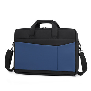Durable Oxford Waterproof Shoulder <b>Laptop</b> Bag Messenger Briefcase Handheld Men Black Grey New Travel Use Polyester <b>Laptop</b> Bag - Product Image 1