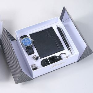 LORRIROSE 2026 New Arrival Men's Business Corporate Stainless Steel USB Flash Drive Wallet Sunglass <b>Gift</b> <b>Set</b> Trending Items - Product Image 5