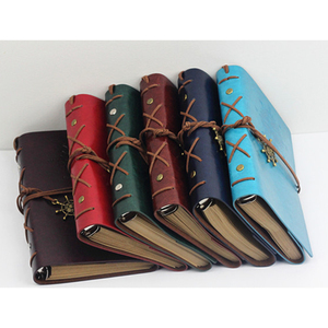 Carnets — carnet de notes A6 à spirale en cuir PU, bloc-notes Vintage avec ancre <span class=keywords><strong>Pirate</strong></span>, bloc-notes remplaçable, papeterie cadeau, Journal de <span class=keywords><strong>voyage</strong></span> - Product Image 6