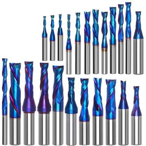 <span class=keywords><strong>Fraise</strong></span> CNC UpCut Spiral Router Bits Carbide 2 Flûte Nano Revêtement 1-1/4 Long Bois Plastique Coupe 1/4 Diamètre - Product Image 2