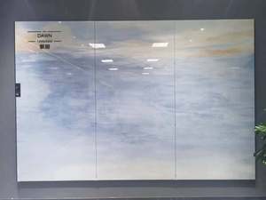 Painéis de Parede de Pedra Sinterizada Azul para Design Personalizado de Fundo de TV - Product Image 4