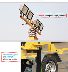 Mini tour d'éclairage mobile sur véhicule à alimentation secteur - Product Image 1
