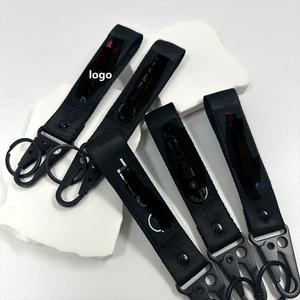 พวงกุญแจป้ายรถยนต์แฟชั่น ปักลาย พร้อมสายรัดไนลอนสีดำและตะขอเกี่ยวสำหรับกระเป๋าและกุญแจรถ - Product Image 3