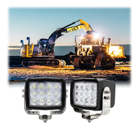 Lumière de travail LED anti-vibration 60W de haute qualité pour tracteur et remorque, faisceau spot et large, 12 pièces, 5 pouces