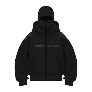 Sudadera con Capucha Balaclava Unisex de Algodón, Proveedor de Algodón y Poliéster, Estilo Urbano, Sudadera con Cremallera Completa para Hombre - Product Image 1
