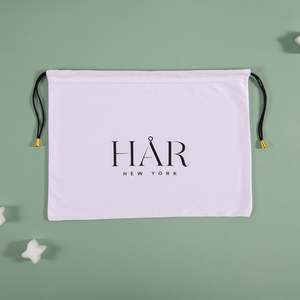 Grands sacs de rangement en satin de soie de luxe personnalisés, anti-poussière, avec cordon de serrage, pour perruques, cheveux, grand sac en satin - Product Image 3