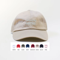 Gorra de Béisbol Estilo Dad Hat de 6 Paneles, de Algodón Desgastado Vintage, con Logotipo Bordado Personalizado