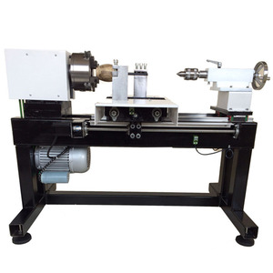 Torno CNC para Madera U-UA26 de 260 mm de Diámetro, Mini Torno de Alta Precisión con Rieles Lineales Cuadrados, Motorizado, Certificado CE - Product Image 1