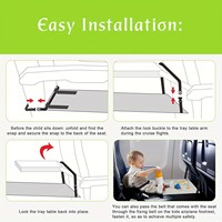 Portable enfants avion repose-pieds enfants voyage avion siège Extender coussin dessin animé avion Pad hamac