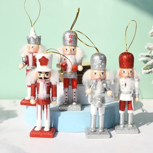 Juego de Cascanueces Navideños de Madera de 13 cm, Decoraciones Navideñas Europeas para el Hogar, Marioneta Cascanueces - Product Image 2