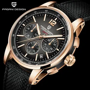 2022 Neue PAGANI DESIGN Luxus VK63 Multifunktions-Chronograph Herren uhr Saphirglas 100M wasserdichte Tauch armbanduhren