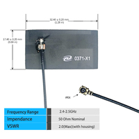 Antenne personnalisée 13,56 MHz à gain élevé, antenne flexible FPC interne Wifi 2,4G, antenne patch PCB GSM double bande 5G 5,8G