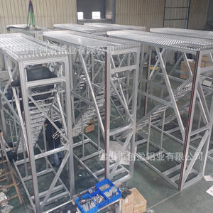 Panneaux de commande d'équipements de production industrielle personnalisés, automatisation, postes de travail avec cadre, mezzanine, console, étagère - Product Image 5