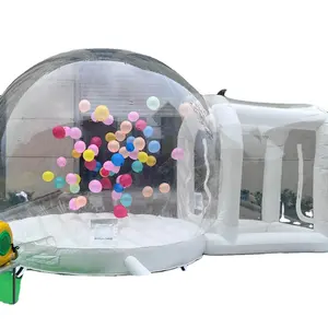 Maison à bulles gonflable avec videur pour les enfants adultes à jouer