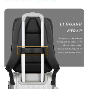 Sac à dos pour ordinateur portable, sac à dos d'affaires en polyester Oxford imperméable, logo personnalisé, design tendance, pour hommes - Product Image 6