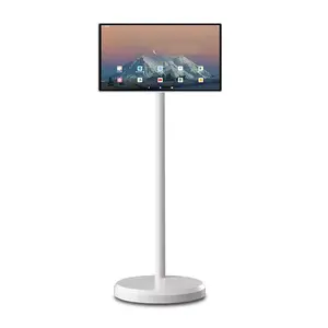 wireless standby me Floor standing digital 21.5 inch smart TV portable touch screen TV