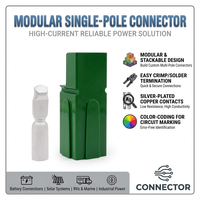 Connecteur d'alimentation haute qualité 600V 120A à borne unique magnétique pour charge de batterie DC