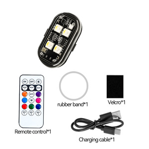 Flashing Airplane <b>Lights</b> 12V LED Rechargeable IP65 Waterproof <b>Strobe</b> Warning <b>Light</b> For Vehicle Rear Bumper Nighttime Safety - Product Image 1