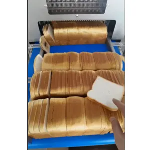 Automatic Continuous Bread Slicer/ Large Capacity Bread Slicer/ Square Bread Slicing Machine For Bread Production Line