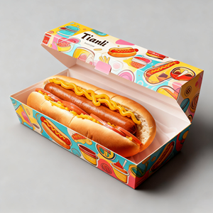 Özelleştirilmiş sıcak satış <span class=keywords><strong>Hot</strong></span> <span class=keywords><strong>Dog</strong></span> beyaz Kraft kağıt kutu tasfiye gıda sandviç konteynerler kutusu <span class=keywords><strong>Hot</strong></span> <span class=keywords><strong>Dog</strong></span> ambalaj kutuları - Product Image 2
