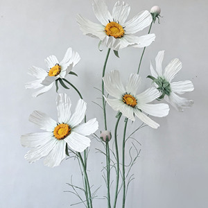 Rama Individual de Margarita Artificial <span class=keywords><strong>Cosmos</strong></span>, Tamaño y Colores Personalizados, Flor de Papel de Lujo para Eventos y Celebraciones Premium - Product Image 5