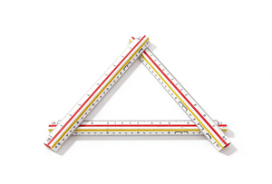 Regla Triangular Arquitectónica de Plástico de 3 Lados, para Medir y Dibujar en la Escuela, Escala Triangular, Relación de Escala, Venta al Por Mayor - Product Image 4