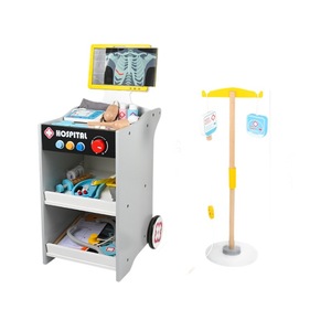 Ensemble de jeu de simulation de <span class=keywords><strong>docteur</strong></span> <span class=keywords><strong>en</strong></span> <span class=keywords><strong>bois</strong></span>, trousse médicale pour enfants avec seringue, étui médical, <span class=keywords><strong>jouet</strong></span> de jeu de rôle, cadeau éducatif pour garçons et filles de 3 à 6 ans - Product Image 5