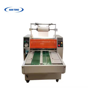 Machine à plastifier à chaud semi-automatique à rouleaux à pression d'huile haute brillance Nantong, largeur 520 mm, 220 V, pour impression papier - Product Image 1