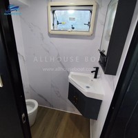 Bateau ponton double pont Allhouse 30 pieds, yacht sportif en aluminium avec moteur, spacieux, confortable, pour les loisirs en famille, certifié CE.