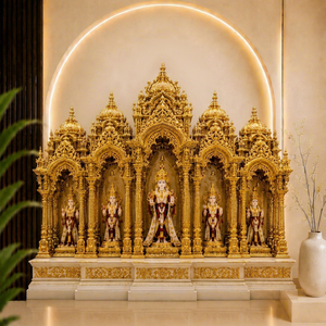 วัดไม้สไตล์พระสวามีนารายณ์ขนาดใหญ่สำหรับศูนย์ชุมชน ซื้อพระสุเหรินารายณ์ขนาดใหญ่สำหรับห้องสัตซังในสหรัฐอเมริกา - Product Image 1