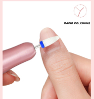 Mini perceuse à ongles électrique USB 20000 tr/min, stylo de manucure en alliage d'aluminium, outil de polissage, logo personnalisé pour les ongles