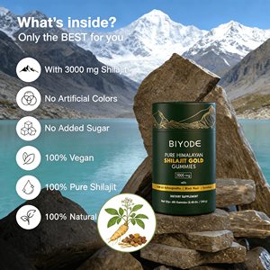 स्वस्थ वयस्क पूरक कस्टम जिप शुद्ध 3000mg Himalayan shilgummies <span class=keywords><strong>100</strong></span>% शिलजीत उच्च शक्ति स्वर्ण ग्रेड 60 - Product Image 5