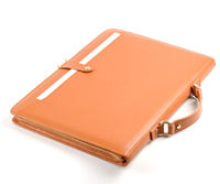Étui pour ordinateur portable de luxe en cuir avec fermeture éclair, mallette, portefeuille, étui pour ordinateur portable, housse pour ordinateur portable pour macbook Pro