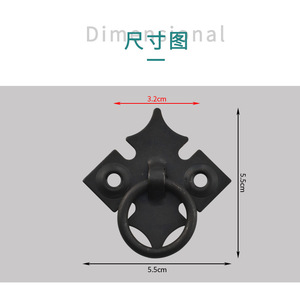 Anilla de hierro de un solo orificio para colgar en armarios, cómodas, guardarropas, cajones y puertas, para uso en hoteles y escuelas, duradera y de fácil instalación - Product Image 3