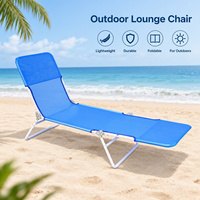 AeroMara Lit pliant d'extérieur personnalisé à trois sections, fauteuil de loisirs, chaise pliante simple, chaise longue de bureau, lit de camping, capacité 50 kg