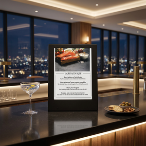 Wholesale Digital Menu Board 1 Page Led <b>Light</b> Menu Board <b>Rechargeable</b> Led Menu Board for Restaurant - Product Image 1