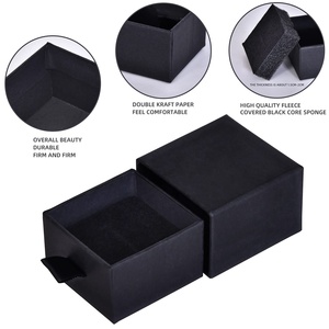 Custom Logo Embossed Rigid Jewelry Packaging Box with Sponge Insert for Watches Bracelets Necklaces and Earrings - Product Image 2
