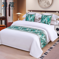 PLUCORO Couvre-lit carré rayé de qualité hôtelière moderne cinq étoiles pour lit Queen, écologique, patchwork polyester/lin
