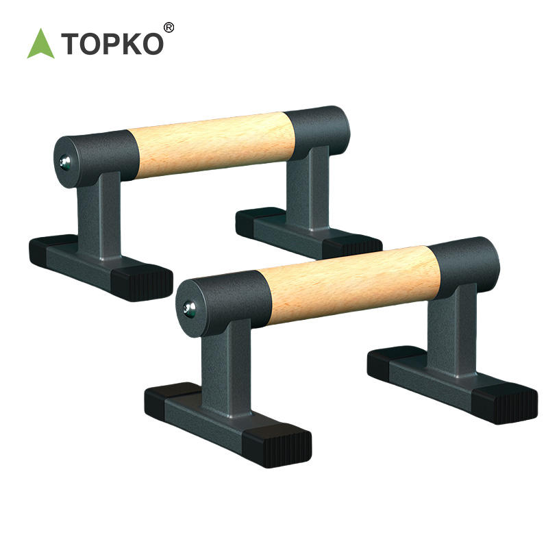 Push Up Bar Non-Slip Wooden Handle Home Gym Equipment
