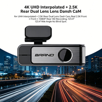 VIEVGUARB VSQ10 Cámara para Coche con Grabación de Video, Monitor de Estacionamiento, Grabación en Bucle, Visión Nocturna, Sensor G, Control por Aplicación, 4K UHD, Lente Dual Gran Angular