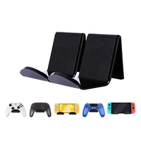Support mural multifonctionnel en acrylique Ps5 pour console de jeu Support mural rond avec carte magnétique pour la maison ou le bureau