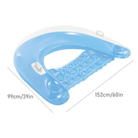 Chaise longue et flotteur de piscine gonflable, matériau PVC écologique, couleur et logo personnalisables, capacité maximale 100 kg, utilisation en extérieur/intérieur
