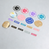 Étiquettes en aluminium durables personnalisées en relief 3D pour cosmétiques, parfums, shampoings, soins de la peau, flacons imperméables, résistants à l'huile, emballages de luxe