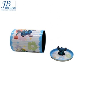 Boîte à bonbons ronde avec couvercle, 10 pièces, promotion, en étain, jouet imprimé - Product Image 4