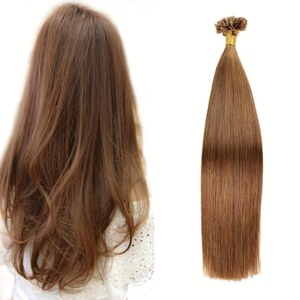 Extensiones de Cabello Humano Natural Color Castaño Ceniza Europeo Virgen Remy con Punta en U, Cutícula Alineada, Teñido Fumi, Suaves - Product Image 4