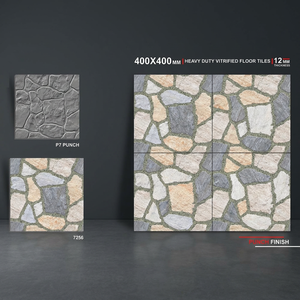 Carreaux de sol en porcelaine Vistaar Factory, gaufrés, pleine épaisseur, 16x16 pouces, antidérapants, rustiques, robustes, pour extérieur - Product Image 2