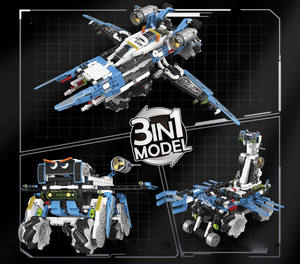 Stam Educatief Speelgoed Programmeert Afstandsbediening Elektrische Variabele Interstellaire Machine Hond Compatibel Puzzel Bouwsteen Speelgoed - Product Image 3