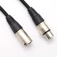 Longueur personnalisée d'usine 3pin mâle vers Xlr 3pin femelle câble convertisseur Dmx pour câble Audio Micro extension